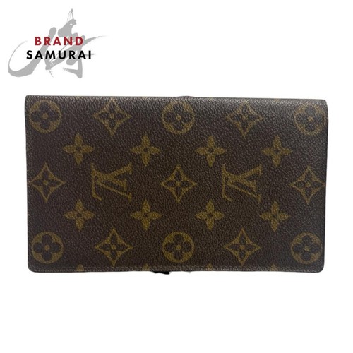 Louis Vuitton Monogram Brown Leather Long Wallet Womens Pre-owned From Japan