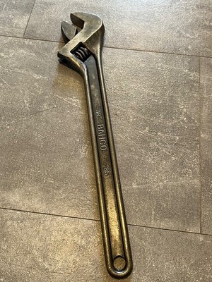 vintage Bahco 18'' adjustable wrench bahco 85 made in sweden drop forged steel