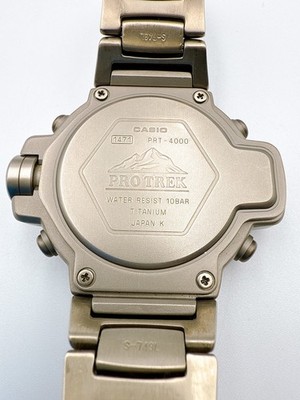 チタン グレー デジタル腕時計 CASIO PROTREC 「prt+4000」の落札相場・落札価格 - Yahoo!オークション PRT-4000 時計
