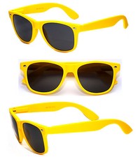 Retro Classic Square Frame Designer Sunglasses - Yellow WF12