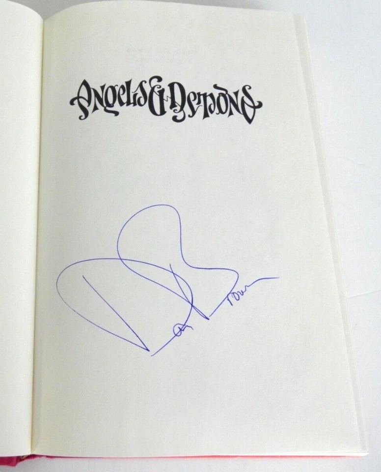 SIGNED Copy Angels & Demons by Dan Brown 1st Printing 1st Edition 2000 Scarce! Foto 2 de 4