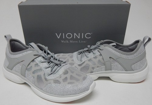 Vionic Amalia Size US 8.5 M EU 40 Women\u0026#039;s Bungee Lace Walking Running  Shoes Gray | eBay