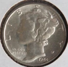 1944  Mercury Dime            (224-2)