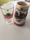 VINTAGE 1988 BUDWEISER STEIN AND 16oz and 2  BUD PINT GLASS{excellent condition} — photo 2