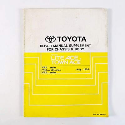 Toyota LiteAce Town Ace KR2 YR2 CR2 Repair Supplement