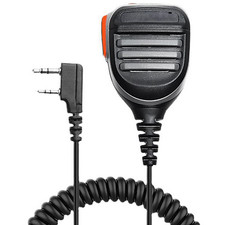 Waterproof 2Pin Speaker Microphone for UV5R BF888S UV82 Radio Walkie Talkie