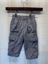 Old Navy Baby Boys SZ 18-24m Fleece Lined Gray Cargo Pants 2794