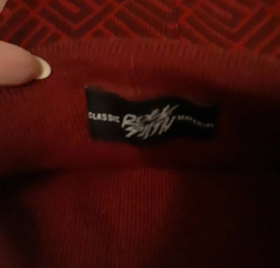 ROCK SMITH Gorro Granate y Borgoña Invierno Calavera Gorra Tapas Foto 3 de 3