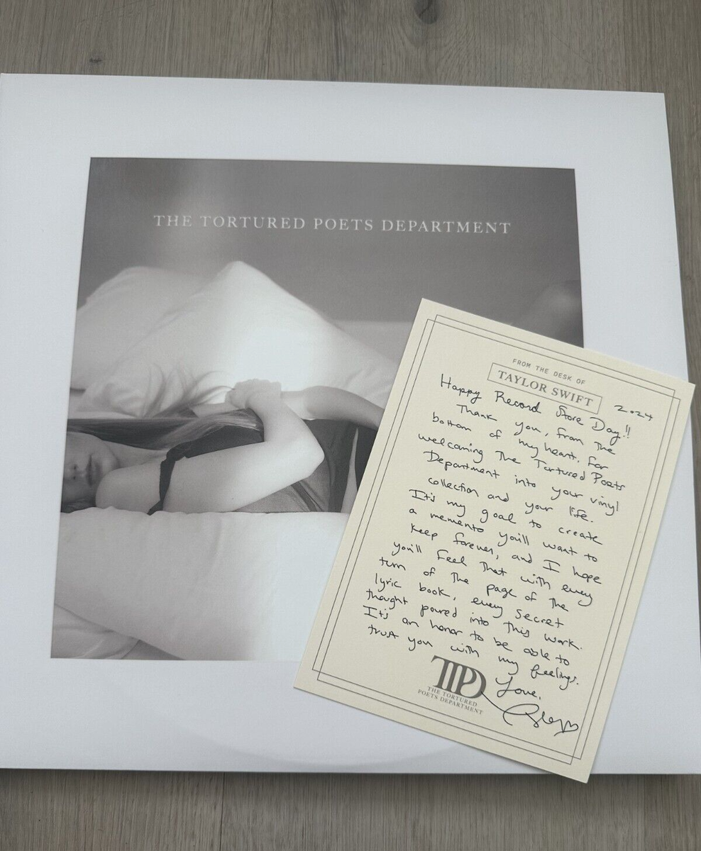 Taylor Swift Signed TTPD Tortured Poets Department Vinyl Taylor Swift Signed TTPD Tortured Poets Department Vinyl