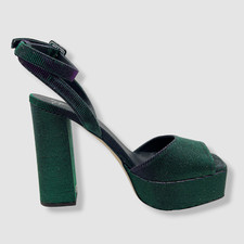 895 Giuseppe Zanotti Women's Green/Purple Notturna Platform Sandals 40.5/10.5