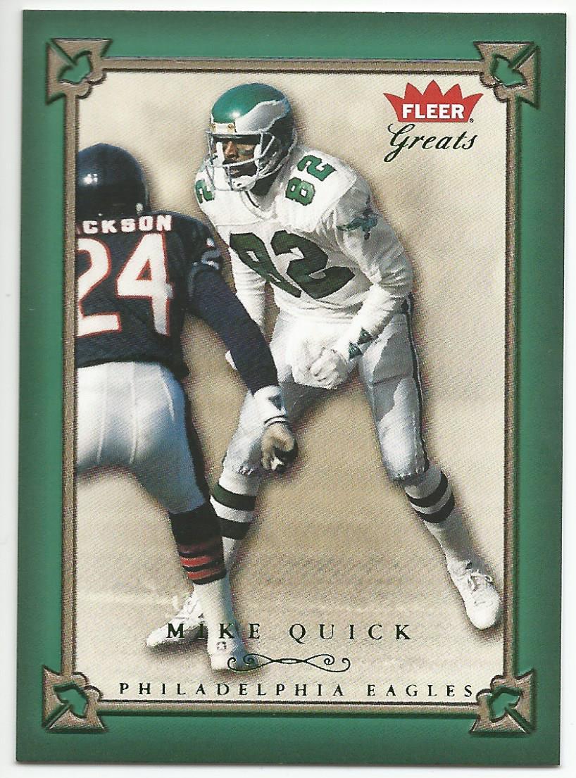 MIKE QUICK 2004 Greats of the Game Football card #50 Philadelphia