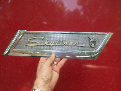 1950's Ford Fairlane 500 Skyliner Retractable Top Trim Emblem BAC-5160286-B