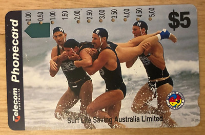 $5 Telecom Phonecard Surf Life Saving   BB5