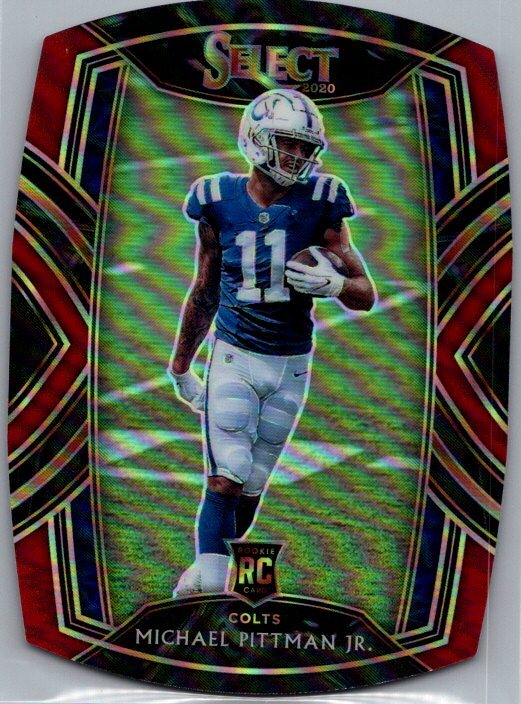 2020 Panini Select #262 Michael Pittman Jr. Maroon Prizm Die Cut