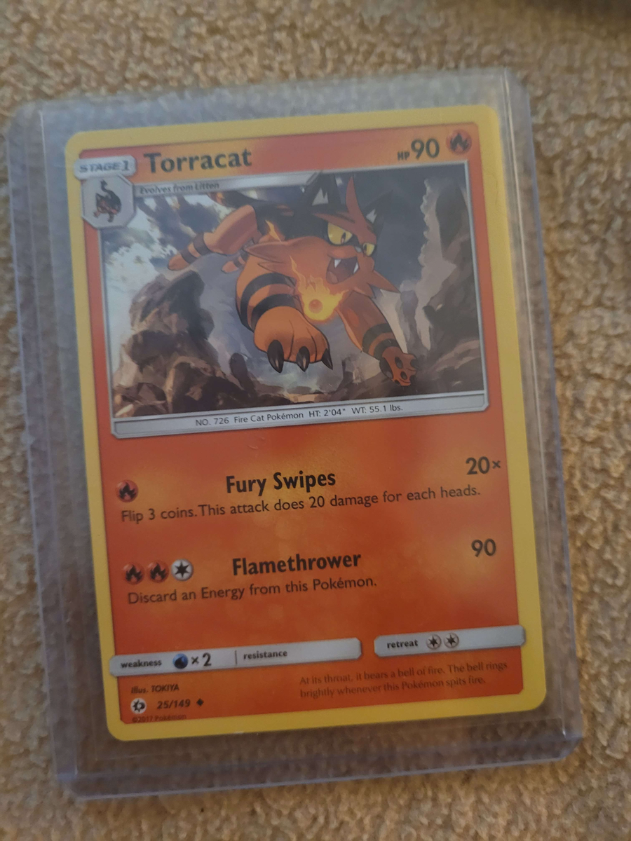 pokemon card torracat Pokemon TCG Card: TORRACAT 31/195 | Uncommon | Silver Tempest | NM/Mint