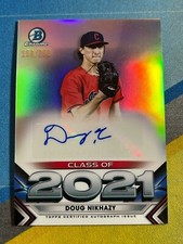 2021 Bowman Draft DOUG NIKHAZY Cleveland Indians Class of 2021 Auto #/250
