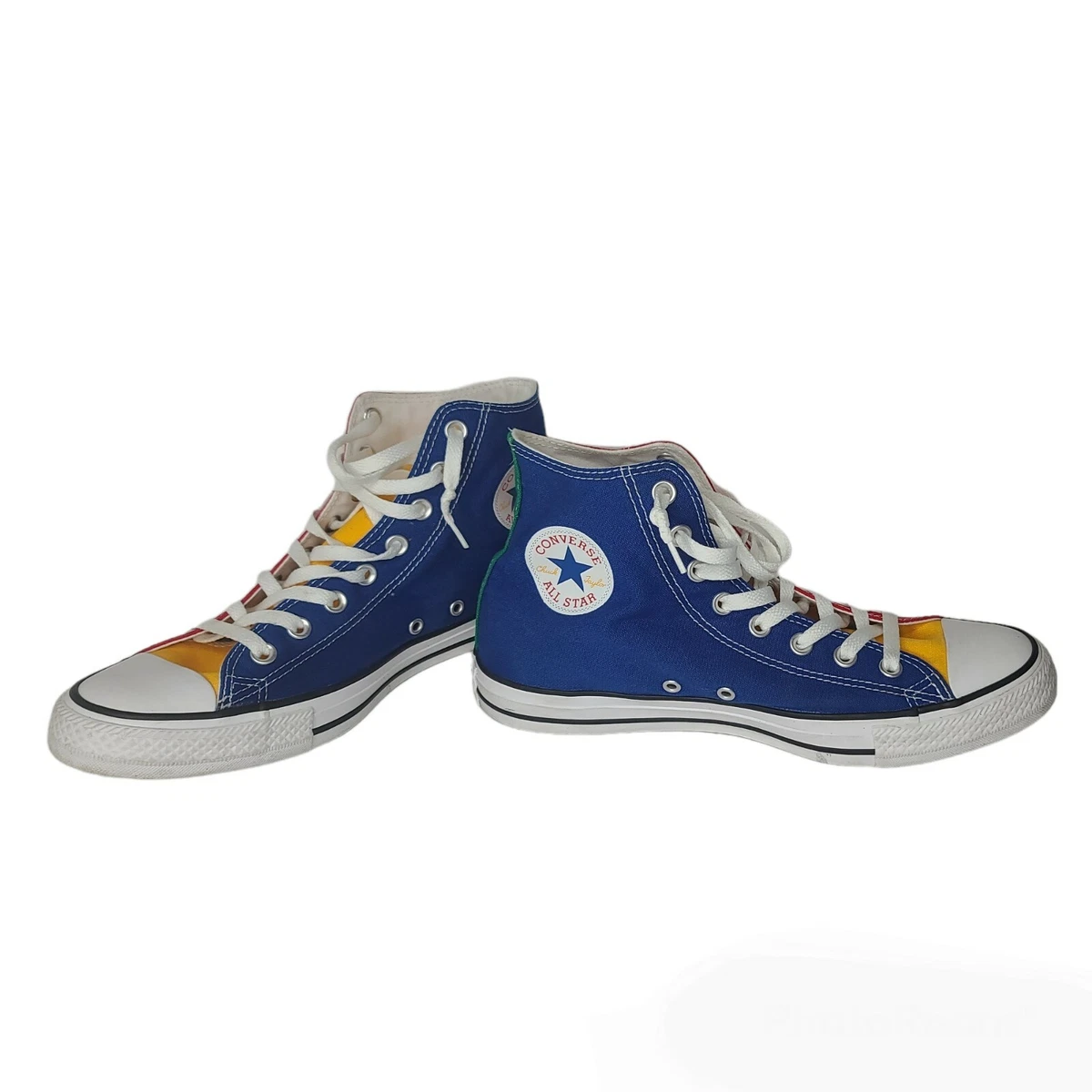 navy and yellow converse