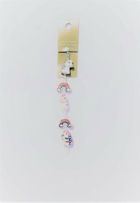 Bead Landing Ceramic Unicorn & Rainbow Beads - 5 pc - New