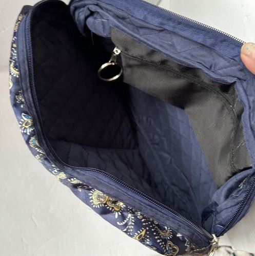 Rollator Rollstuhltasche Zubehörtasche Navy Gold Paisley Aufbewahrung 4 Außentaschen - Bild 4 von 6