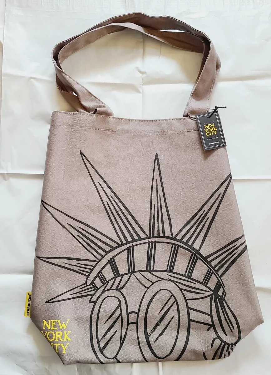 Starbucks New York City Statue of Liberty Canvas Tote Bag NYC