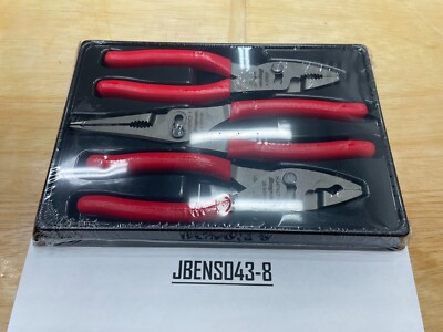 Snap-on Tools USA NEW RED 3pc Soft Grip Slip Joint Pliers Lot Set ...