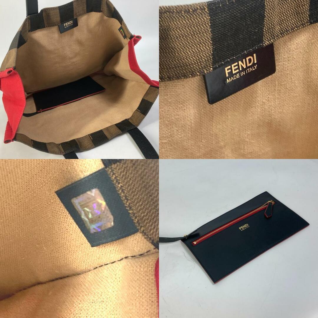 Fendi Pecan 8Bh252 Shoulder Bag With Pouch Tote Leather Fendi Pecan 8Bh252 Shoulder Bag With Pouch Tote Leather