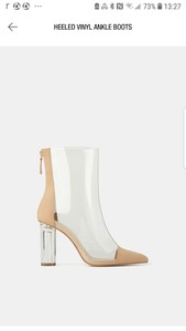 zara vinyl boots