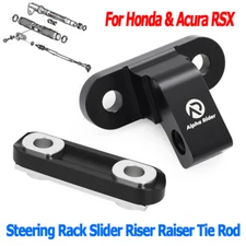 Steering Rack Slider Riser Raiser Tie Rod For Honda Civic EP3 EM2 Kit Aluminum