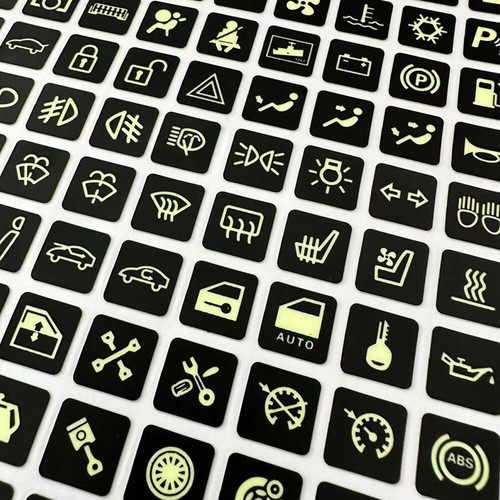 Luminous Sticker Panel Button Rocker Switch Label Decal Car Interior Accessories - Picture 13 of 14