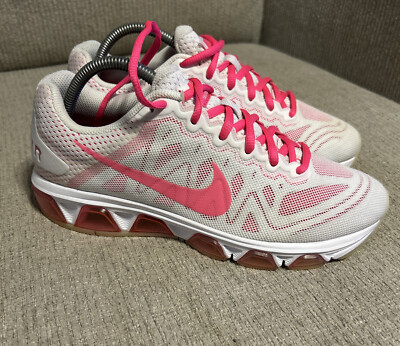 Nike Womens Tailwind 7 Air Max Running Shoes White 683635-116 Mesh Lace Up 9.5
