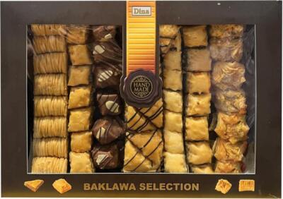 Dina Baklawa Gebäck Auswahl Süßigkeiten Cashew Pistazien Nüsse Schokolade Baklava 1kg
