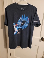 Cleveland Indians Progressive Field Short Sleeve T-Shirt Gray Adult Large Soft