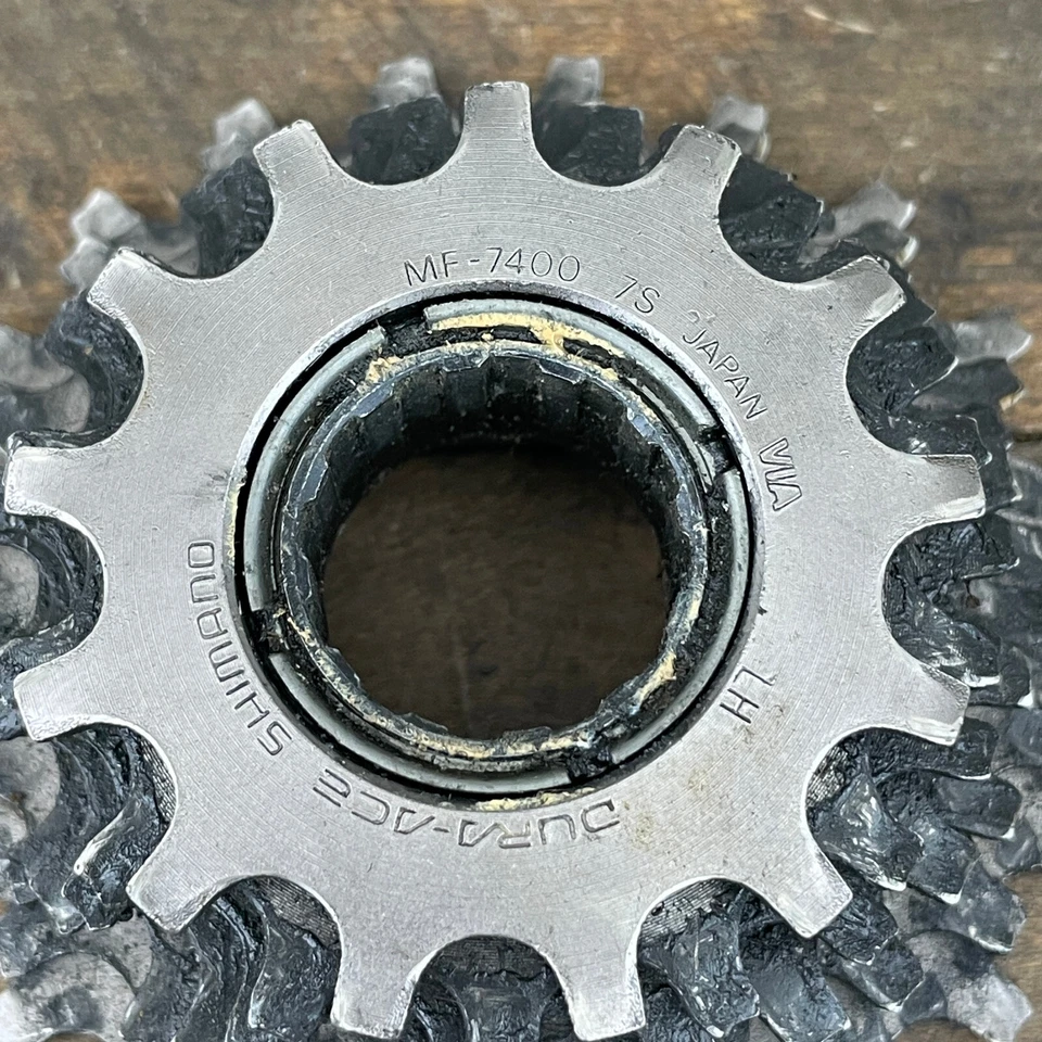 Vintage Shimano Dura-Ace MF-7400 Freewheel 21t 21 Tooth 7S 7 Speed 13t Corn Cob - Image 2 of 4