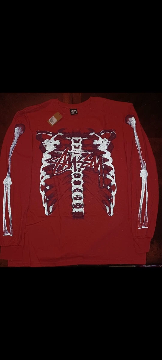 Stussy Rib Cage Reflective LS Tee XL