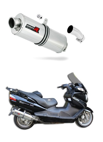 Exhaust silencer muffler DOMINATOR OVAL SUZUKI BURGMAN 650 -13 + DB KILLER  | eBay