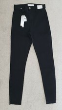 Women's black super soft jeggings  jeans trousers bottoms pants size8 W26" L27"