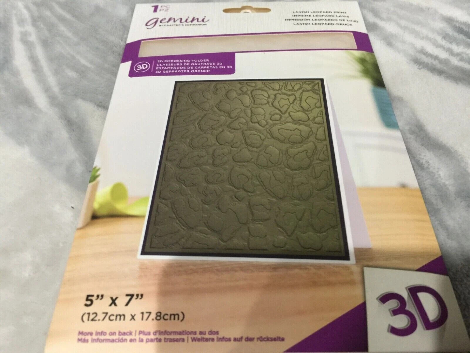 Crafter's Companion Gemini 5" x 7" 3D Embossing Folder Prints - SET OF ...