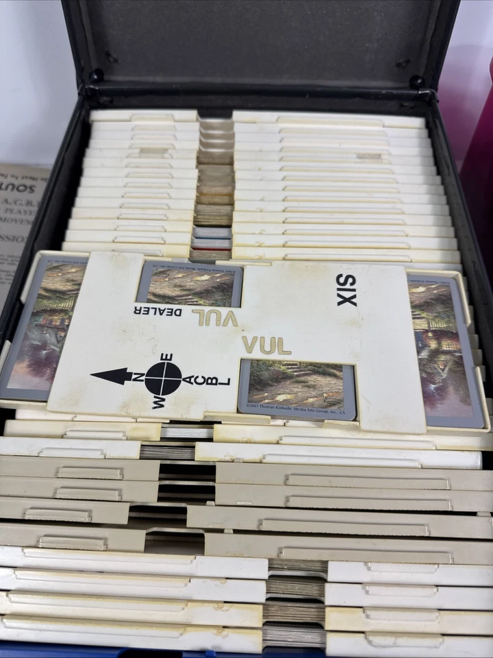 Duplicado Bridge League Torneo Nacional Mundial Configuración 72 Tableros con Instrucciones Foto 4 de 4