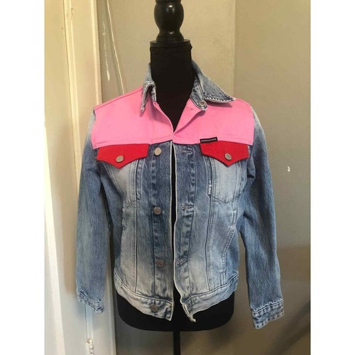 calvin klein pink denim jacket