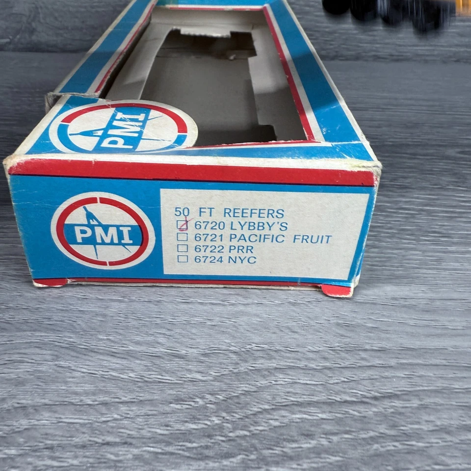 Tren amarillo Libby's Famous Foods escala HO PMI Lima 6720 frigorífico caja coche 50' Foto 2 de 4