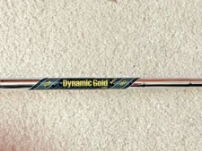 DYNAMIC GOLD MID 90 R300 IRON SHAFTS .370 IOMIC GRIPS  CHOOSE LEGTH