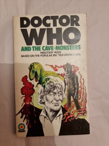 DOCTOR WHO BOOK THE CAVE MONSTERS PAPERBACK TARGET BOOKS REPRINT - Picture 1 of 7