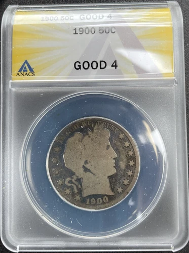 1900 G4 Barber Half Dollar ANACS