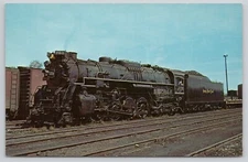 Postcard Nickel Plate 763 Steam Locomotive Conneaut Ohio