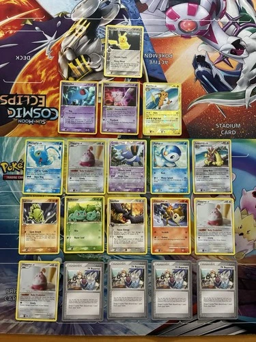 Vintage Pokemon Card Lot Pop Series Holo Etc Mew Pikachu Bulbasaur Fire