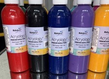 RichArt Acryology Premium Acrylic Paint Large Lot 10 Colors New