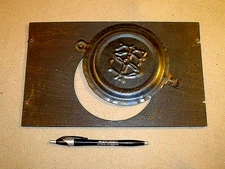 ANTIQUE SETH THOMAS MANTEL CLOCK BACK COVER 11'' X 6-3/4''