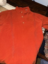 Tommy Bahama 100 Silk Button Down Shirt Safari Premium Cigars Short Sleeve