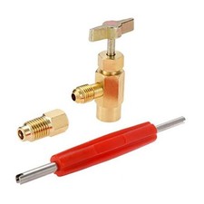 with R134A Tank Adapter and Valve Core Remover | R134A Self-Sealing Can Tap