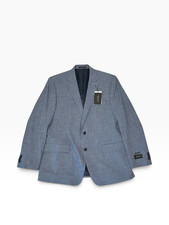 Perry Ellis Portfolio Mens Modern fit Suit Jacket Blazer 44 R Light Blue